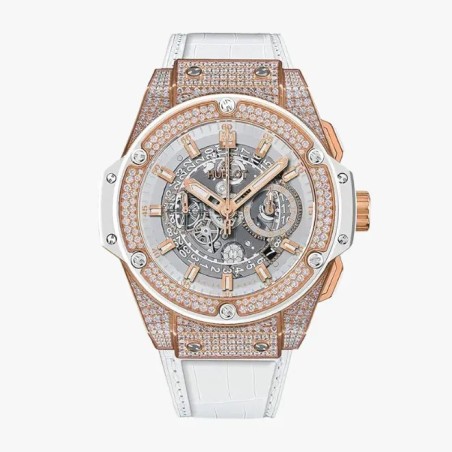 Hublot King Power Unico King Gold White