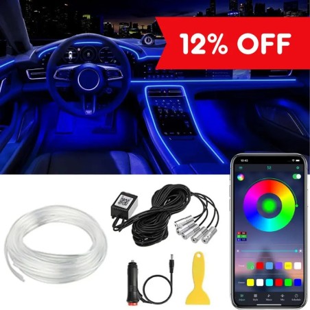 Interior Car LED Strip Lights APP Control 5 in 1