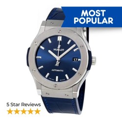 Hublot Classic Fusion Blue Sunray Dial Titanium Automatic Mens Watch