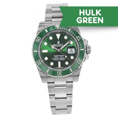 Rolex Submariner "Hulk" Green Dial Men's Luxury Watch